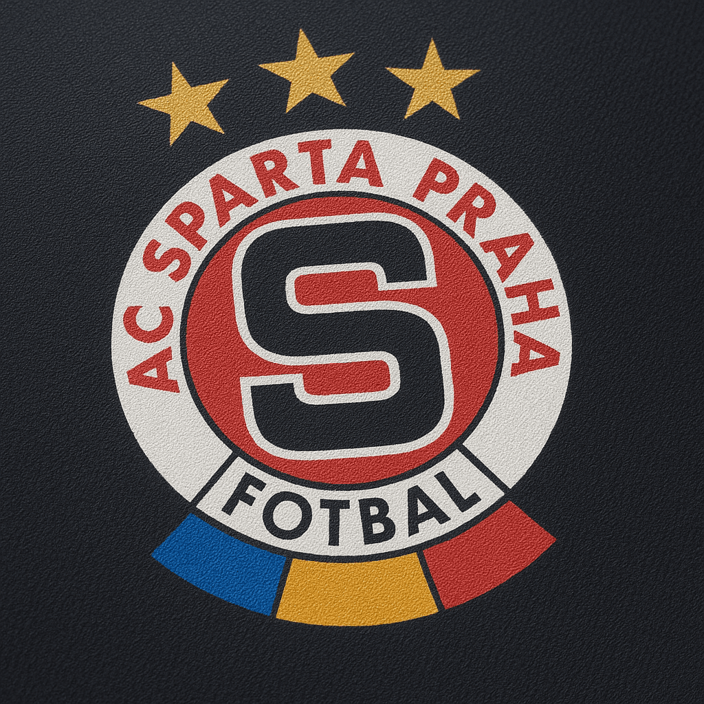 Vícebarevný sítotisk loga AC Sparta Praha